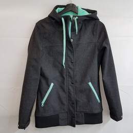 Empyre women's black teal water repellent fleece lined outdoor jacket M