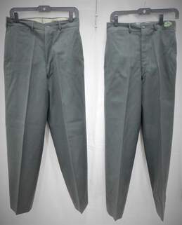 2 Pairs Vintage Vietnam War Era Uniform Dress Pants Size Mens 31W x 34L