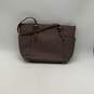 Michael Kors Womens Brown Leather Outer Pocket Jet Set East West Tote Purse image number 2