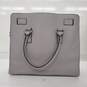 Michael Kors Hamilton Gray Saffiano Leather Large Shoulder Hand Bag image number 3