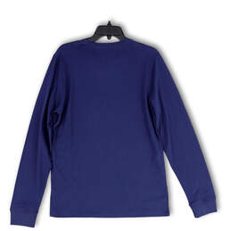 NWT Mens Blue Graphic Crew Neck Long Sleeve Pullover T-Shirt Size Medium alternative image