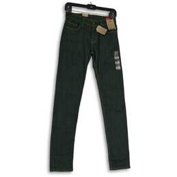 NWT Levi's Mens Green Blue 5-Pocket Design Dark Wash Skinny Leg Jeans Size 26x32