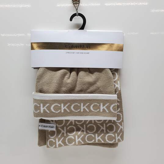 Calvin Klein 2 PC Set Hat and Scarf image number 1