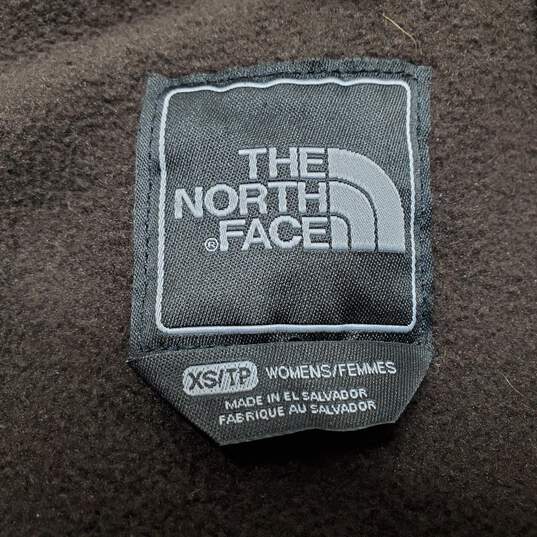 The North Face Jacket Womens XS/TP Brown Ful Zip with Hoodie Polartec Recycled image number 1