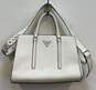 Guess White Zipper Tote Bag image number 1