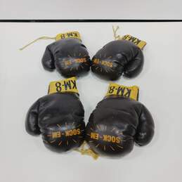 Set of 4 Brown KM-8 Kid's Boxing Gloves