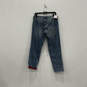 NWT Womens Blue Denim Mid Rise Pockets Relaxed Fit Straight Jeans Size 4 image number 2