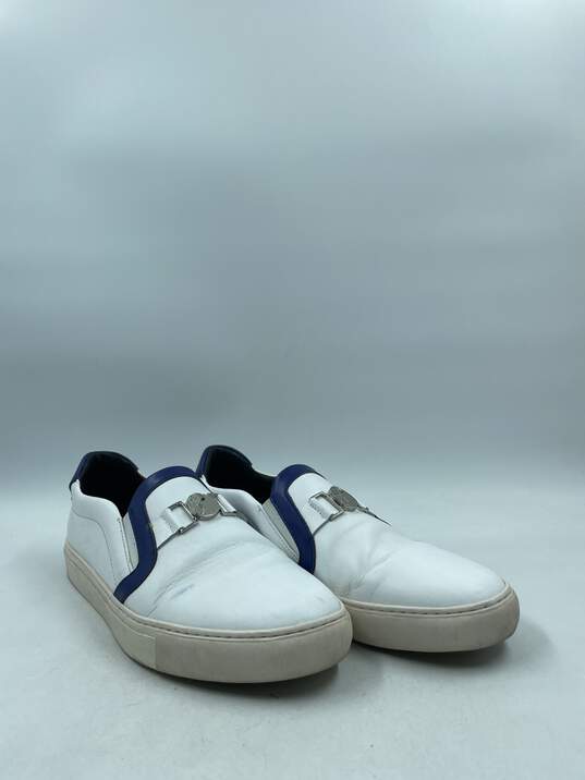 Versace Collection White Slip-Ons M 10 COA image number 3