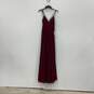 NWT Lulus Womens Maroon V-Neck Sleeveless Pullover Maxi Dress Size Small image number 2