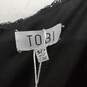 Tobi Black Lined Sequin Deep Plunge Sleeveless Dress WM Size S NWT image number 3