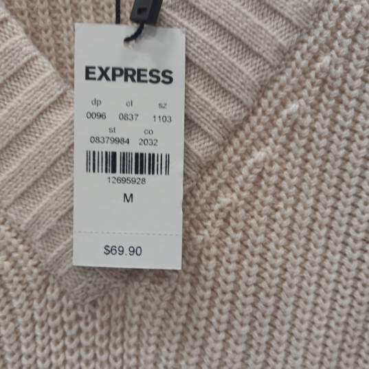 Express Women's Cream Sweater Size Medium image number 3