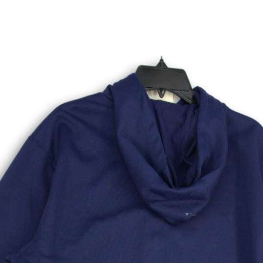 Fila Mens Navy Blue Kangaroo Pocket Long Sleeve Pullover Hoodie Size L image number 4