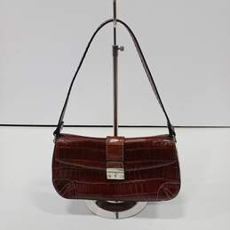 Women's Brown Leather Fossil Handbag Purse