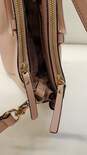 Kate Spade Leighann Laurel Way Pink Crossgrain Leather Double Zip Large Shoulder Tote Bag image number 3