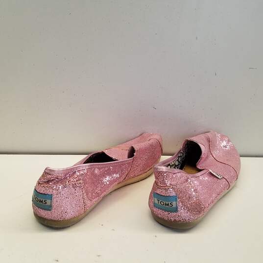 Toms Glitter Slip On Shoes Pink 9.5 image number 4