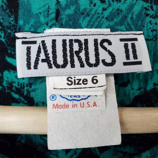 Taurus II Short Sleeve Green/Black Maxi Dress Women's 6 image number 3