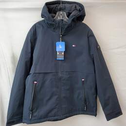 Tommy Hilfiger Navy Hooded Coat Jacket Men's L NWT