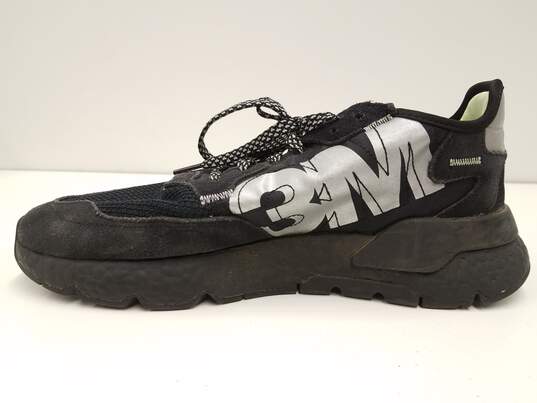 Adidas Nite Jogger 3M Core Black Men's Athletic Shoes Size 10 image number 6