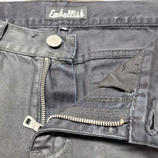 Embellish Distressed Black Jeans 32X30 image number 4