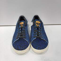Adidas Stan Smith Women's Blue Calf Hair Tennis Shoes Size 7