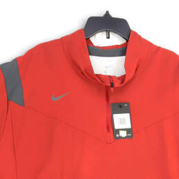 NWT Mens Red Collared Short Sleeve 1/4 Zip Golf Jacket Size 4XL