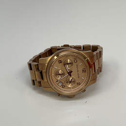 Designer Michael Kors Gold-Tone Chronograph Round Dial Analog Wristwatch alternative image