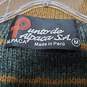 Men's Alpaca Wool Sweater Half Zip Pull Over Made in Peru Size M image number 2