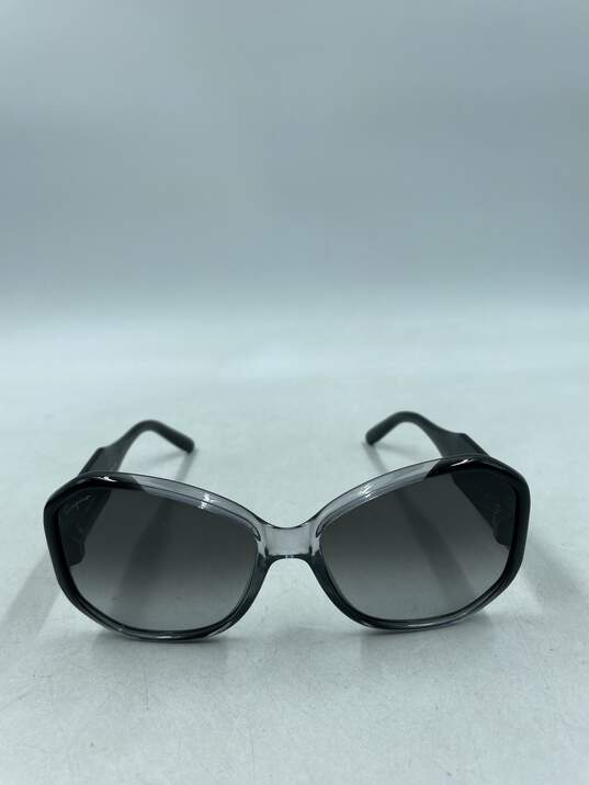 Salvatore Ferragamo Gradient Black Oversized Sunglasses image number 2