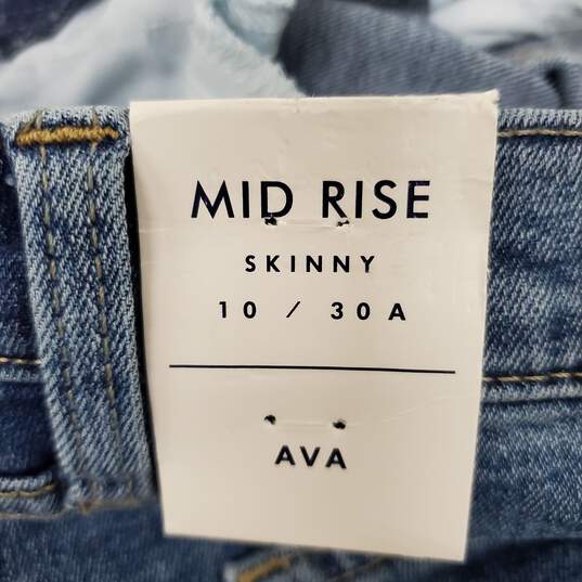 NWT Lucky Brand Los Angeles WM's Mid-Rise Skinny Blue Jeans Size 10/30 image number 4