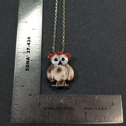 Bundle of 3 Sterling Silver Pendant Necklaces - 29.1g image number 6