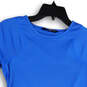 Womens Blue Crew Neck Short Sleeve Stretch Pullover T-Shirt Size Small image number 3