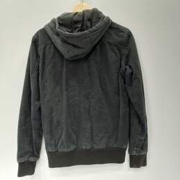 Fox Men's Black Denim Hooded Jacket Size S alternative image