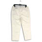 NWT Womens White Denim 5-Pocket Design Cropped Jeans Size 1.5 image number 2