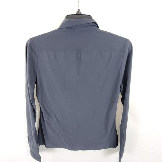 Emporio Armani Women Blue Button Up Shirt Sz 4 image number 4