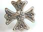 Vintage Reed & Barton 1975 Sterling Silver Christmas Cross Ornament 20.7g image number 4