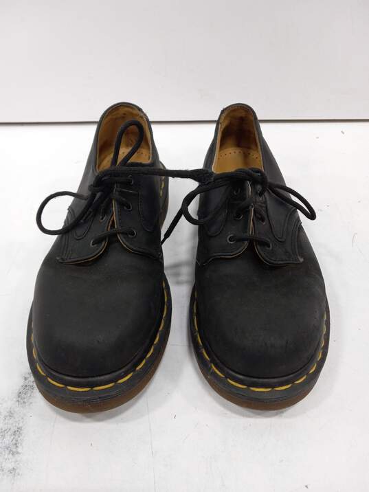 Doc Martens Leather Black Lace-Up Oxford Style Shoes Size 4 image number 1