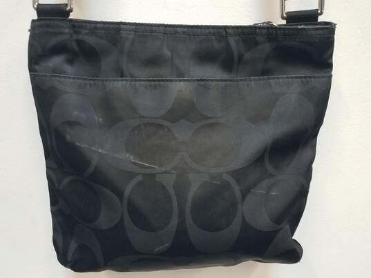 Buy the Coach Monogram Canvas Messenger Handbag Set Black