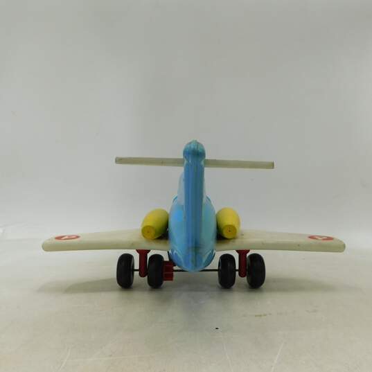 Vintage Playskool Airlines Little People Pull Toy W/ Wood Figures image number 4