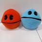 2PC Pac-Man Blue & Red Plush Toys image number 1