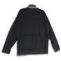 Mens Black Crew Neck Long Sleeve Knitted Pullover Sweater Size Large image number 2