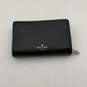 Womens Black Leather Multiple Card Holder Snap Zip-Around Bifold Wallet image number 1