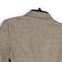 Womens Brown White Long Sleeve Notch Lapel Pockets Two Button Blazer Sz 4P image number 4