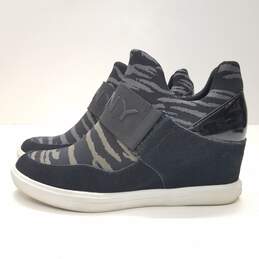 DKNY Cosmos Slip On Wedge Sneakers Black 6.5