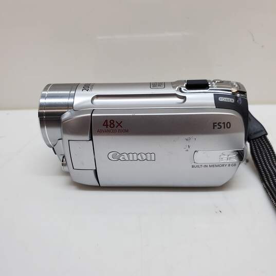 Canon FS10 Flash Memory 8GB Built-in Memory Video Camera Camcorder 48X Zoom image number 6
