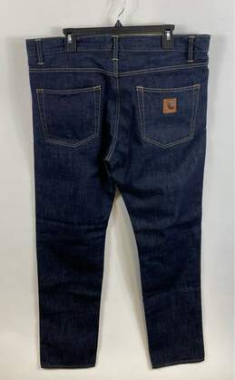 Carhartt Mens Blue Klondike Cotton 5 Pocket Design Straight Jeans Size 38 x 32 alternative image
