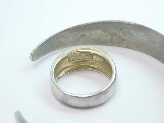 Milor 925 Ring w/Artisan 925 Cuff Bracelet 33.9g image number 7