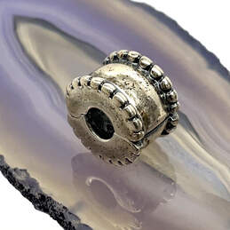 Designer Pandora S925 ALE Sterling Silver Beveled Clip Beaded Charm