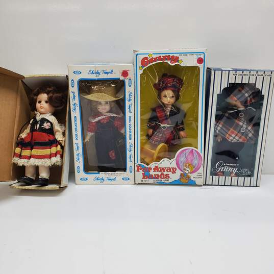 Lot of 4 Vintage Dolls World of Ginny and Shirley Temple image number 1