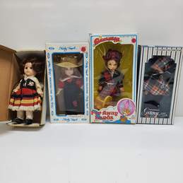 Lot of 4 Vintage Dolls World of Ginny and Shirley Temple