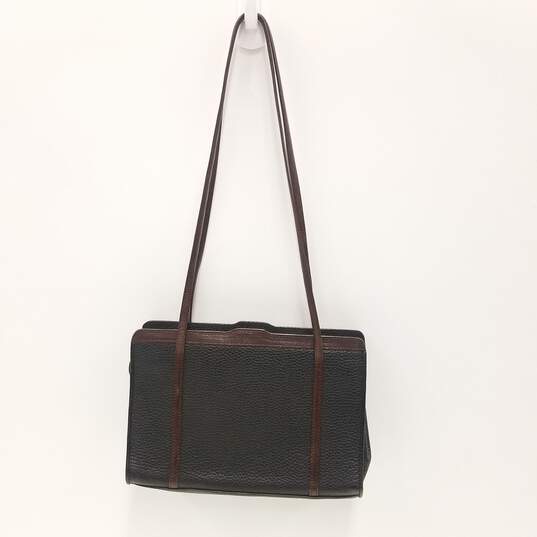 Brighton Black/Brown Pebble Leather Shoulder Bag image number 2